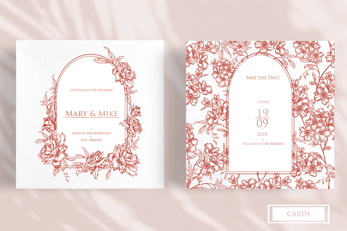 Graphic TERRACOTA Wedding Collection, an Object Graphic by Knopazyzy (Photo 3 of 14)