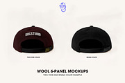 Wool 6-Panel Hat Cap Mockup, a Hat Mockup by DRGSTUDIO (Thumbnail 5 of 8)