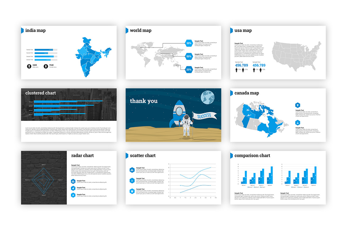 Hexagon - PowerPoint Template, a Presentation Template by everslide (Photo 9 of 9)