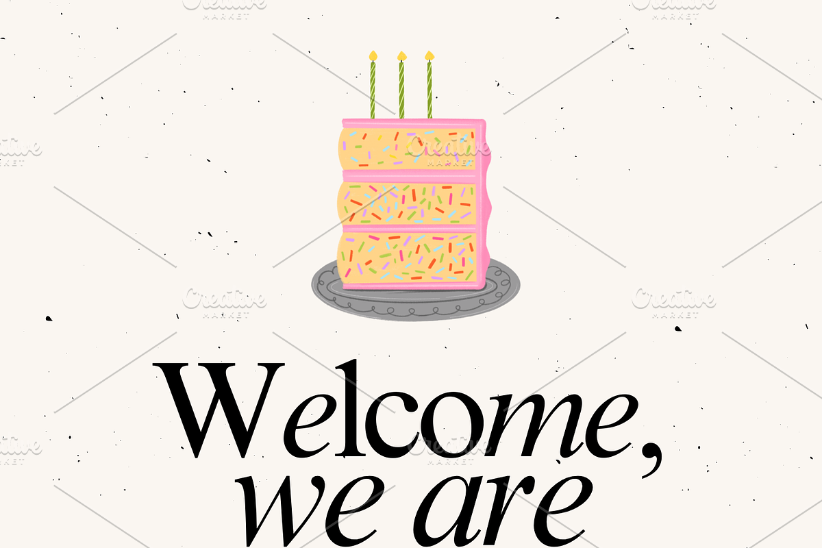 Dopamine Birthday Cakes 37 PNG, a Food Illustration by Oleksandra Illustrates (Photo 12 of 19)