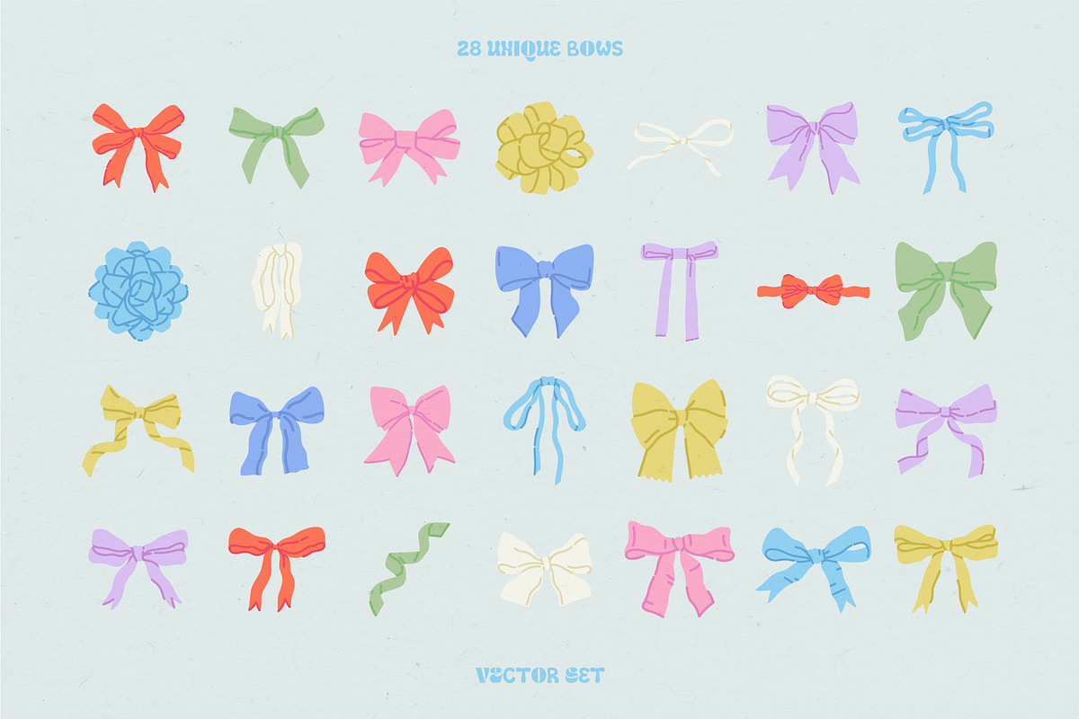 Vintage cakes, bows + BONUS patterns, a Food Illustration by My.Ordinarty (Photo 8 of 11)