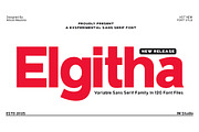 Elghita (120 Font Files), a Sans Serif Font by IM Studio (Thumbnail 1 of 11)