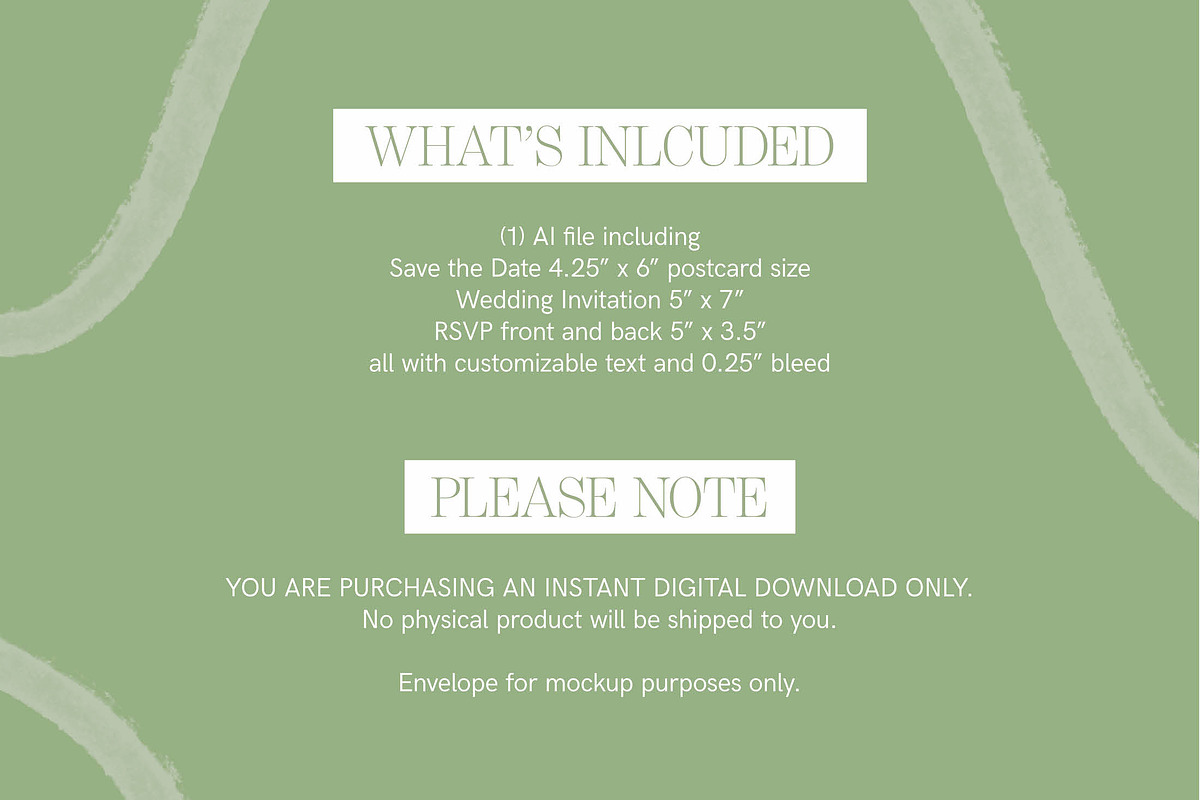 Elegant Wedding Invitation Template, a Templates & Theme by StudioSage (Photo 3 of 3)