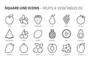 Square line icons, an Outline Icon by Howcolour (Thumbnail 41 of 85)