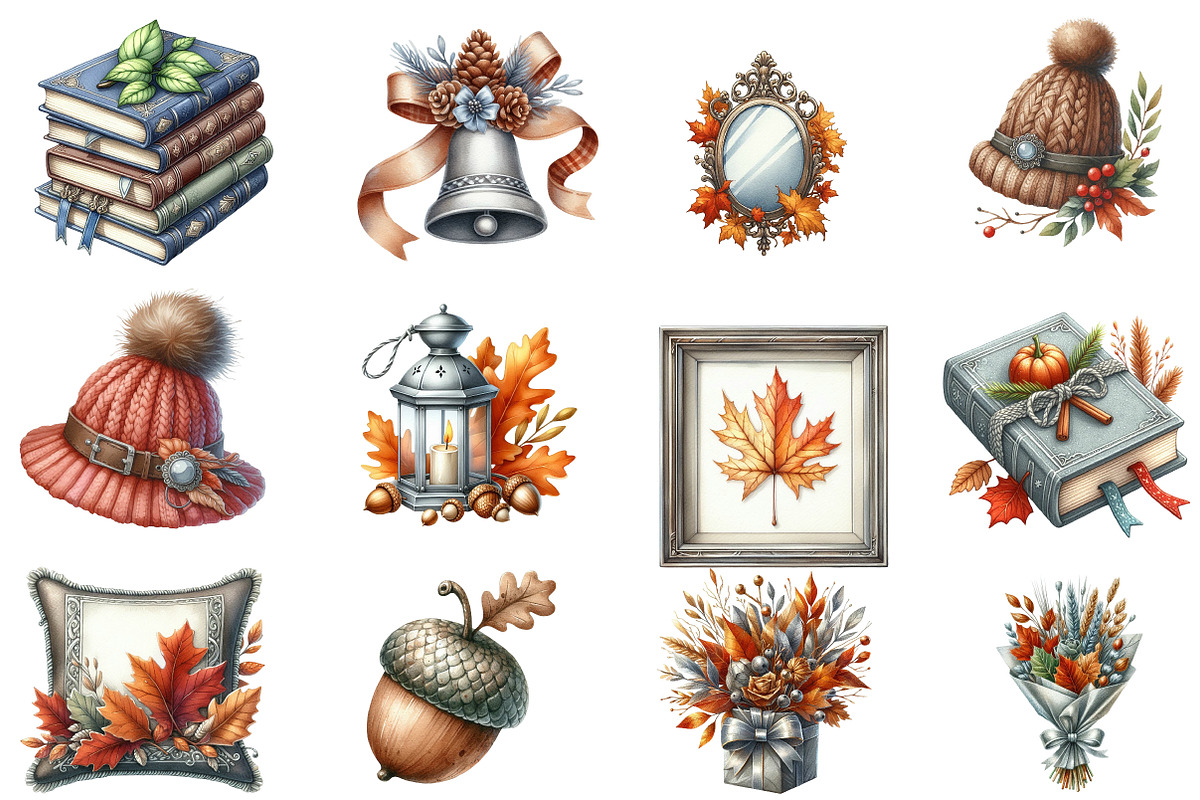 Silver Vintage Aesthetic Autumn, an Illustration by Designworld (Photo 4 of 6)