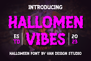 HALLOMEN VIBES, a Sans Serif Font by Viswal Studio (Thumbnail 1 of 5)