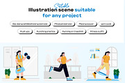 Fitness & Health 2D Illustration, a Person Illustration by orenjidesign (Thumbnail 4 of 8)