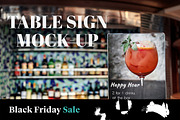 Table Sign MockUp, an Advertising Mockup by The Art of Pics (Thumbnail 3 of 3)