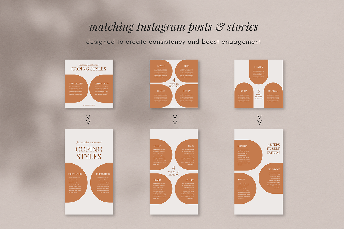 Wellness Instagram Template Kit, a Social Media Template by Studio Soluna (Photo 12 of 16)