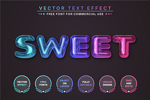 Candy - Editable Text Effect