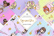 Gymnastics Digital Papers, a Pattern Graphic by Masha  Studio (Thumbnail 6 of 6)