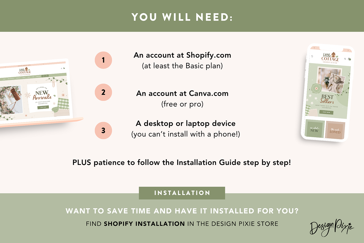 Cottagecore Shopify Theme, a Shopify Template by Design Pixie (Photo 10 of 11)