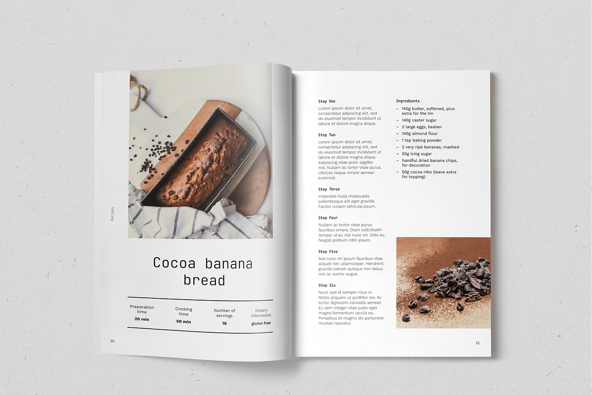 Healthy Desserts Recipe Book, a Magazine Template by SonaGeciova (Photo 12 of 19)