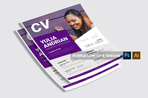 Purple New CV & Resume