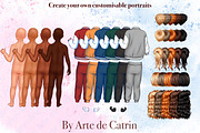 Family Look Clipart, People Clipart, a Person Illustration by ArtedeCatrin (Thumbnail 4 of 11)