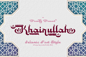 Khairullah - Arabic Font, a Symbol Font by madeDeduk