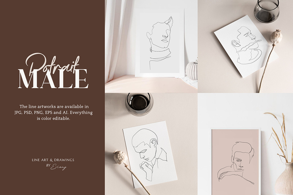 BUNDLE Line Art and illustrations, a Decorative Illustration by Eviory (Photo 14 of 28)