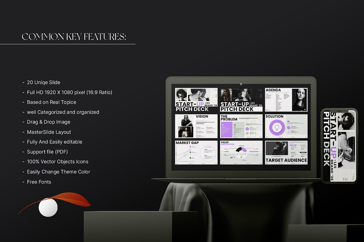 Startup Pitch Deck Presentation, a Presentation Template by Aura Agency (Photo 3 of 8)