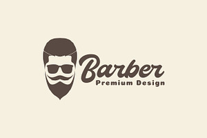 Man Style Beard And Mustache Logo