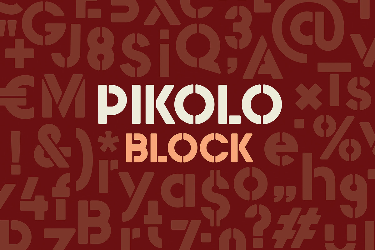 Pikolo Block Font