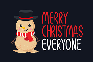 Christmas Happiness Typeface