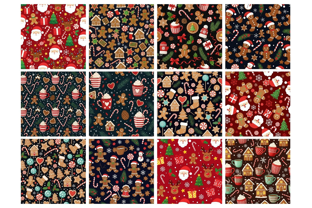 Gingerbread Party Seamless, an Illustration by Mashimara (Photo 2 of 5)