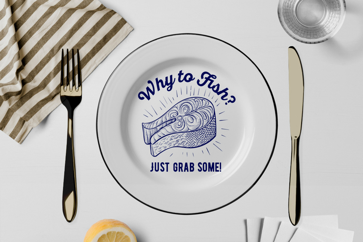 Salmon & Fish vector sketch, a Food Illustration by Aquatinta (Photo 6 of 13)
