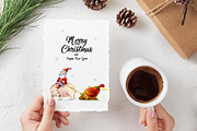 Christmas Greeting Card Template, a Card Template by ElephantArts (Thumbnail 2 of 8)