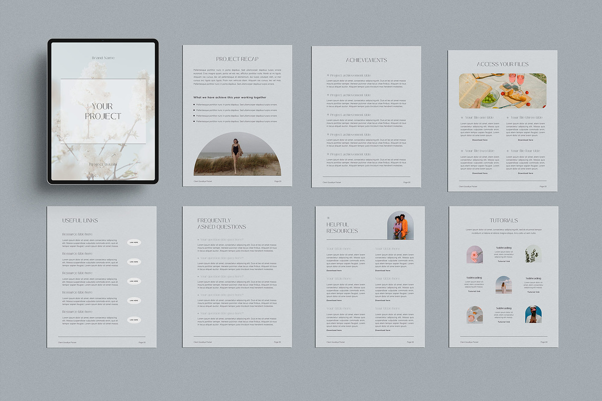 Client Goodbye Packet Canva Template, a Magazine Template by Sierra Creative Studio (Photo 7 of 12)