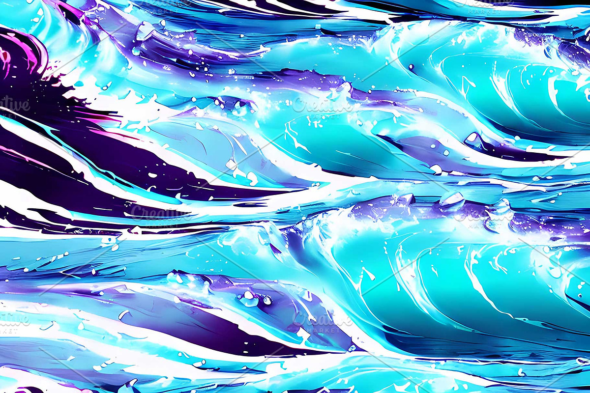Set of JPG backgrounds Sea wave, a Texture Illustration by AlexZeL (Photo 2 of 4)