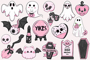 Pastel Goth Haunts Clipart Bundle, an Illustration by Pet Cave (Thumbnail 2 of 3)