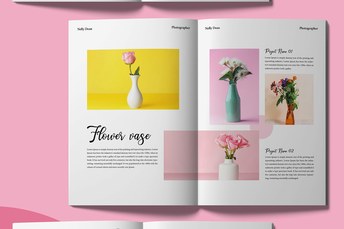 Portfolio Magazine Template Design