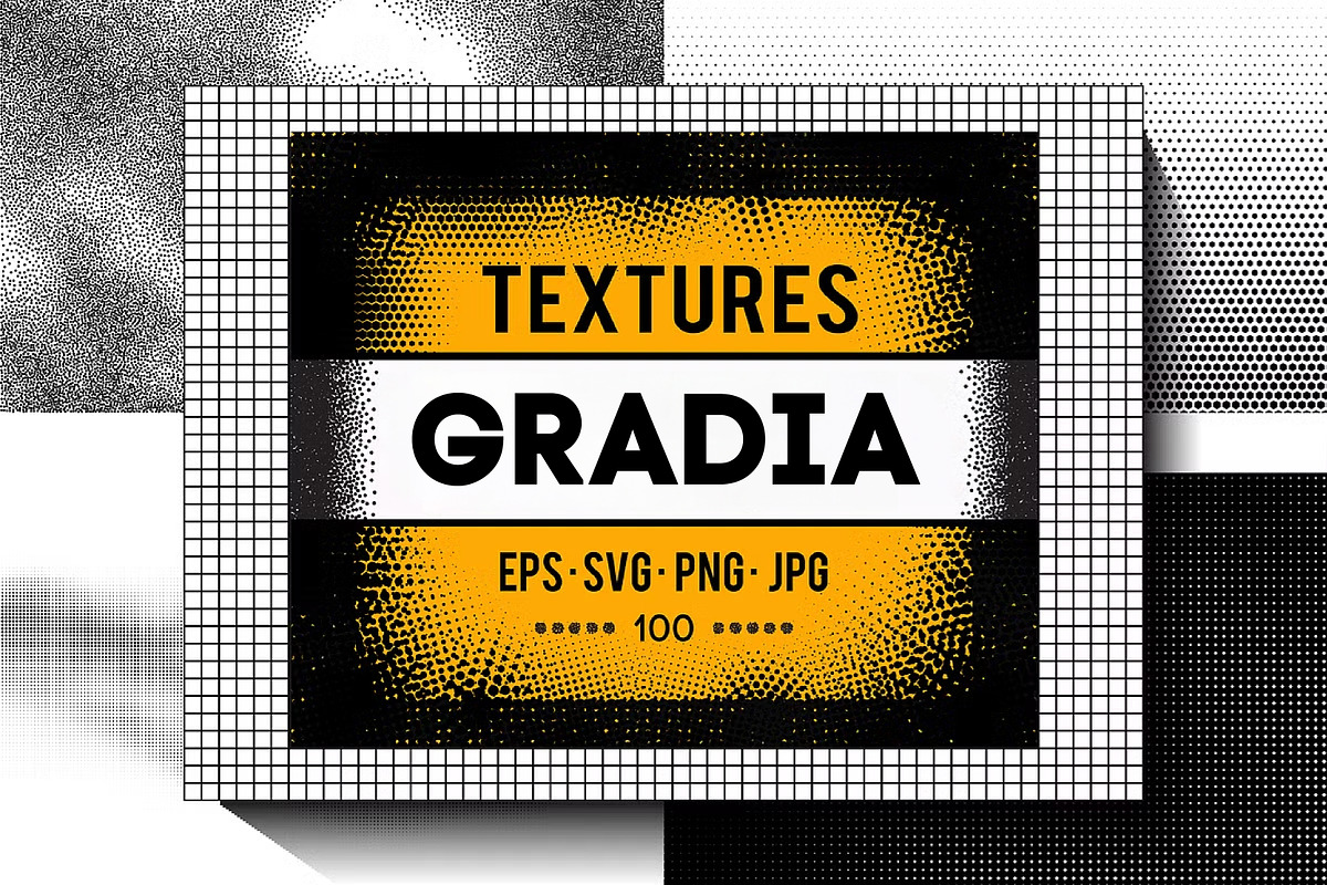 Gradia - Vector halftone Textures, a Texture Graphic by RDShop (Photo 1 of 16)