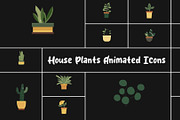 House Plants Animated Icons DaVinci, a Templates & Theme by 2dfx (Thumbnail 1 of 2)