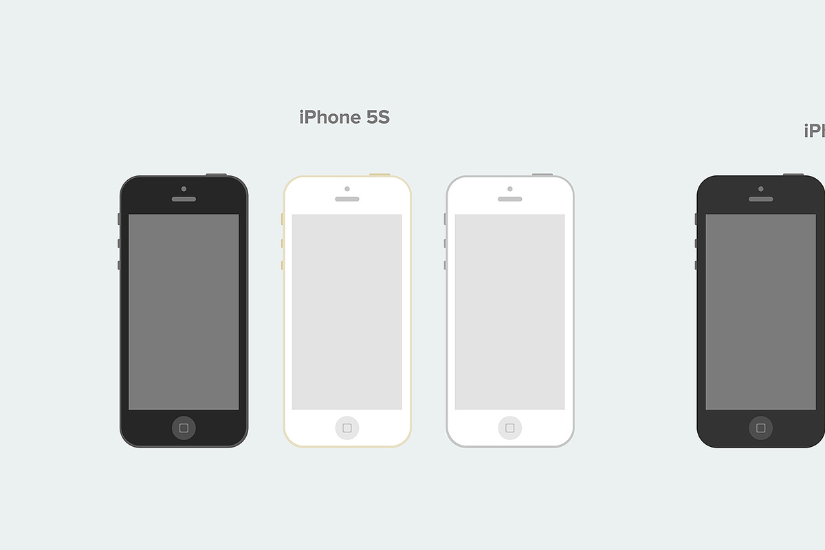 Flat mobile, tablet & desktop mockup, an iPhone Mockup by Jamie Peak (Photo 2 of 5)