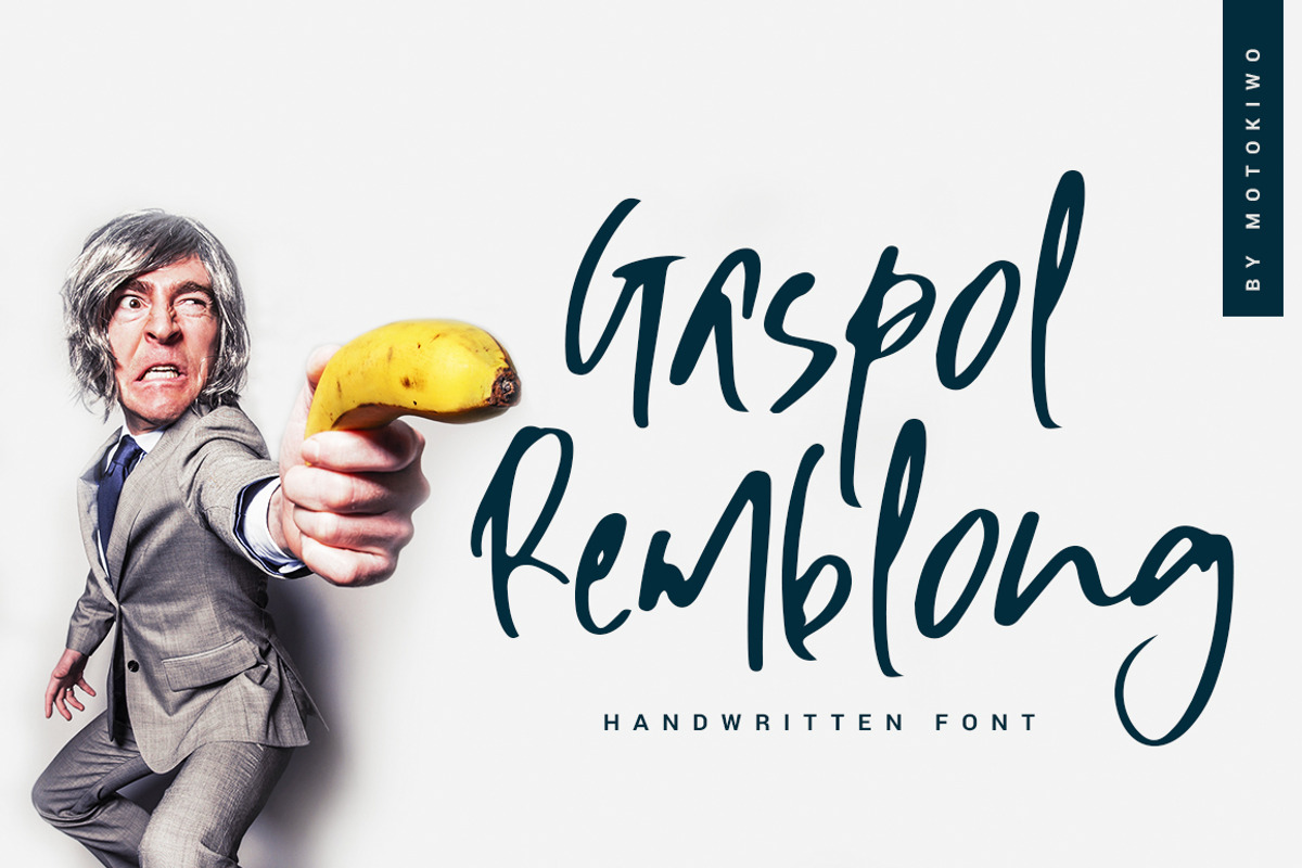 Gaspol Remblong - Handwritten Font