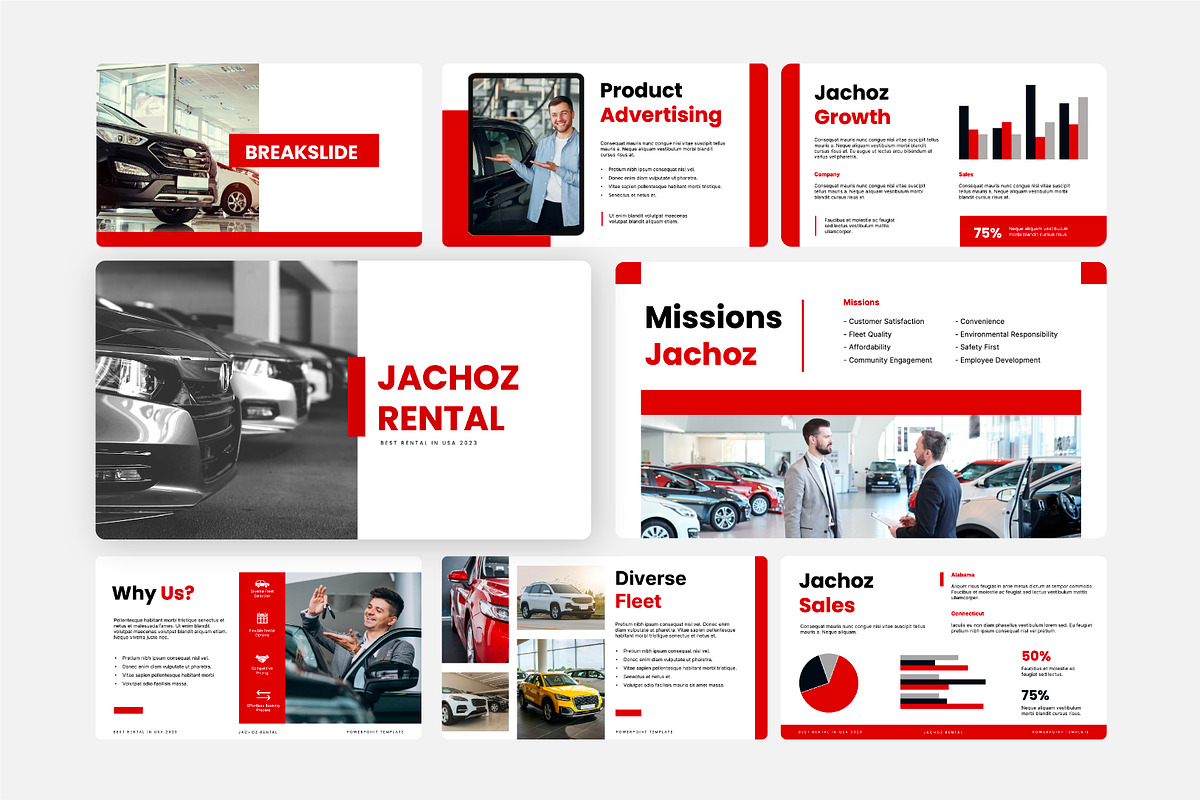 Rental Service Keynote Template, a Presentation Template by Kren Studio (Photo 7 of 8)