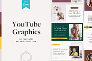 The Melanie YouTube Canva Templates, a Social Media Template by The Canva Template Shop (Thumbnail 1 of 6)