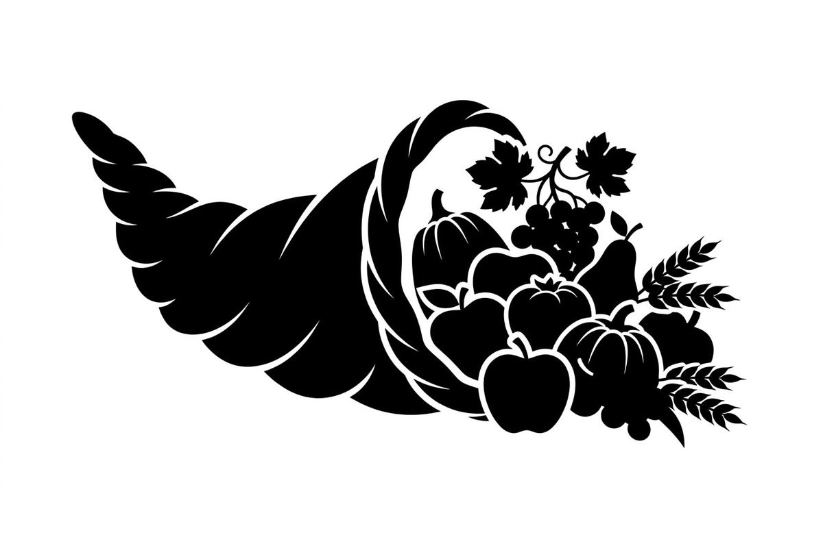 Autumn Cornucopia Silhouettes, an Object Graphic by Creativeshirt (Photo 3 of 3)