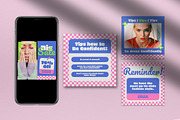 Pink Fashion Instagram Pack, a Social Media Template by graphicook (Thumbnail 6 of 9)