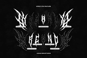 Kreanox | Black Metal Font, a Blackletter Font by Denustudios (Thumbnail 10 of 12)