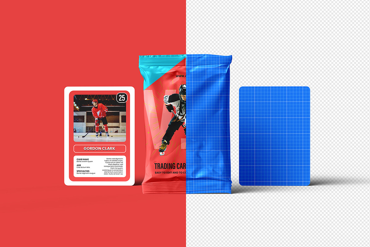 Trading Cards Mockup v.4 - 12 views, a Merchandise Mockup by Illusiongraphic (Photo 16 of 25)