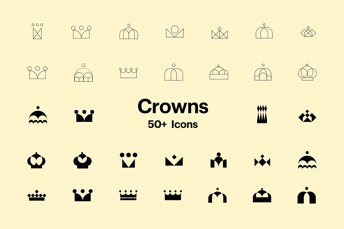 50+ Vector Crown Icons, an Icon by Fantastic Greg (Photo 1 of 5)