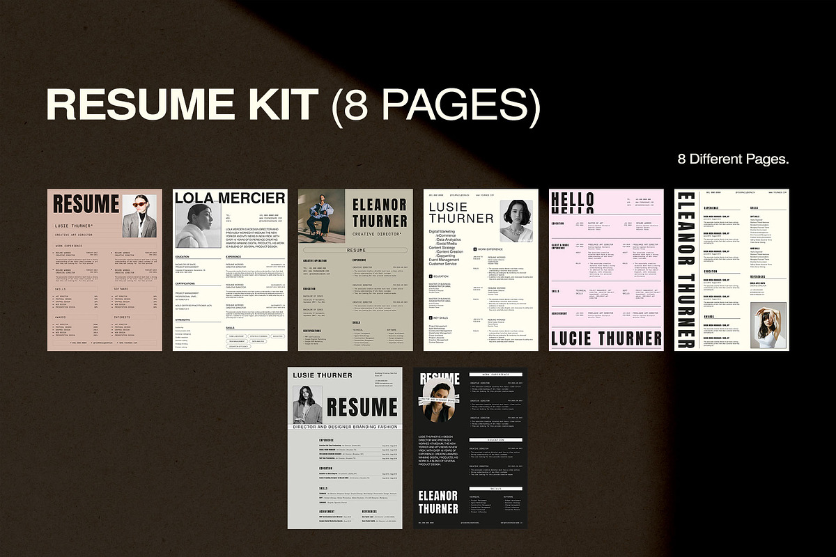 Resume Kit, a Resume Template by UX-group (Photo 9 of 9)