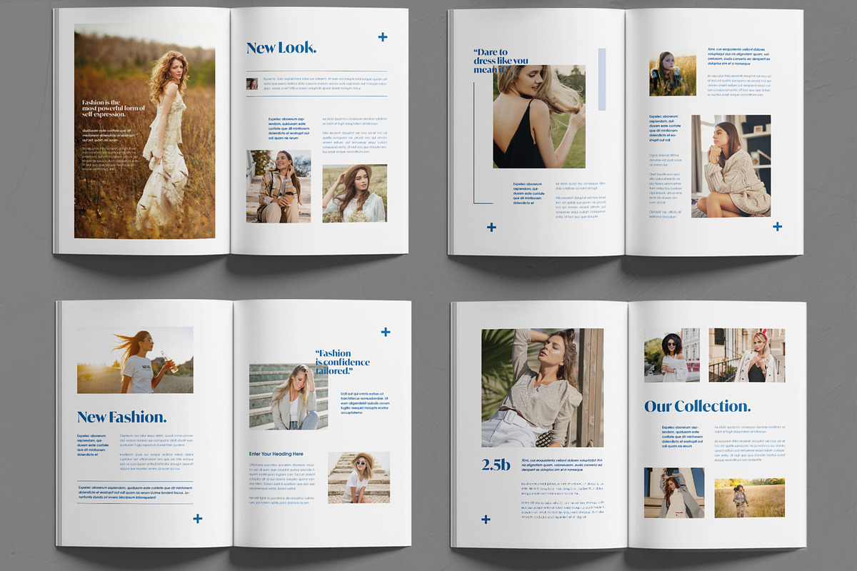 Elegant Fashion Magazine Layout, a Magazine Template by MightyDesign (Photo 3 of 6)