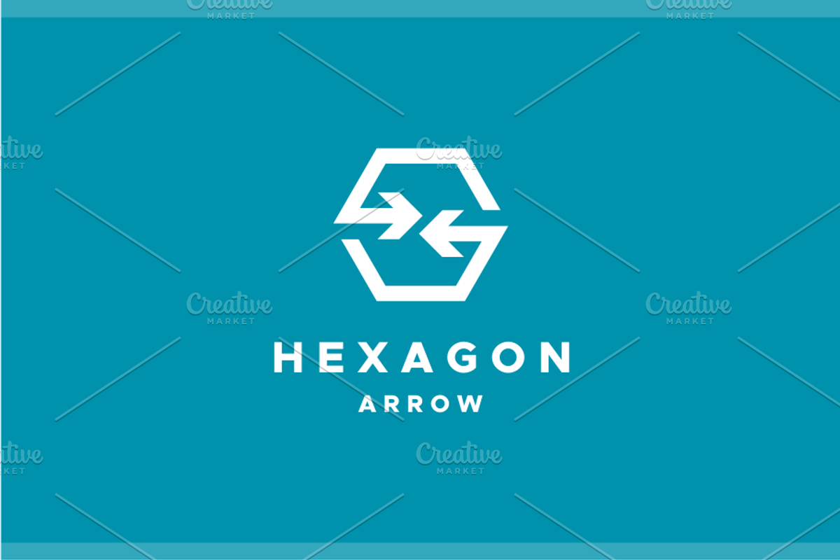 Hexagon Arrow Logo, a Branding & Logo Template by yopie