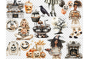Spooky Season Clipart | Halloween, a Seasonal Illustration by GlamArtZhanna (Thumbnail 6 of 6)