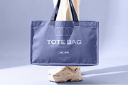 Large Tote Bag Mockup, a Product Mockup by Design Squad (Thumbnail 3 of 4)
