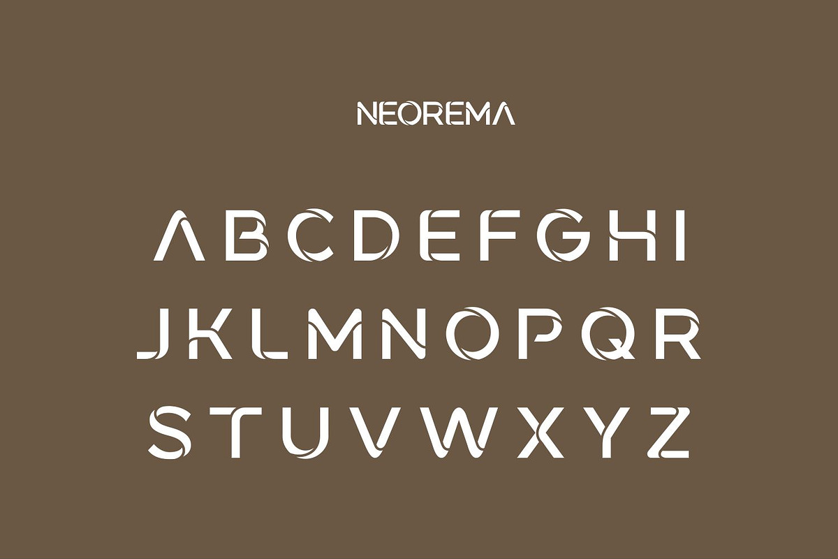 NEORE – Futuristic Luxury Font, a Sans Serif Font by WhymoreArt (Photo 10 of 11)