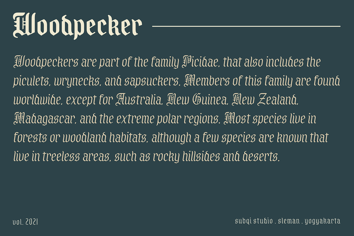 Royal Grande - Black Letter Family, a Blackletter Font by Subqi Std (Photo 5 of 7)